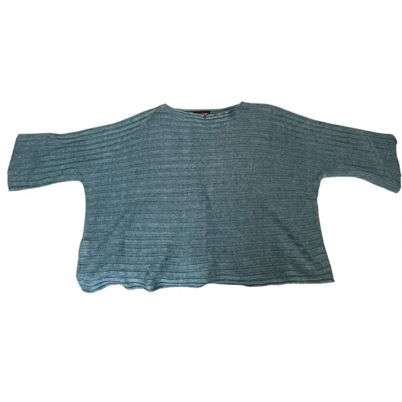 Eskandar Linen Sideways Knitted Boatneck Sweater Women O/S